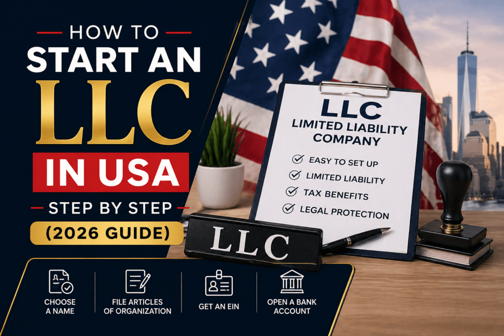 How to Start an LLC in USA Step by Step (2026 Guide)