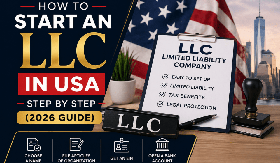 How to Start an LLC in USA Step by Step (2026 Guide)