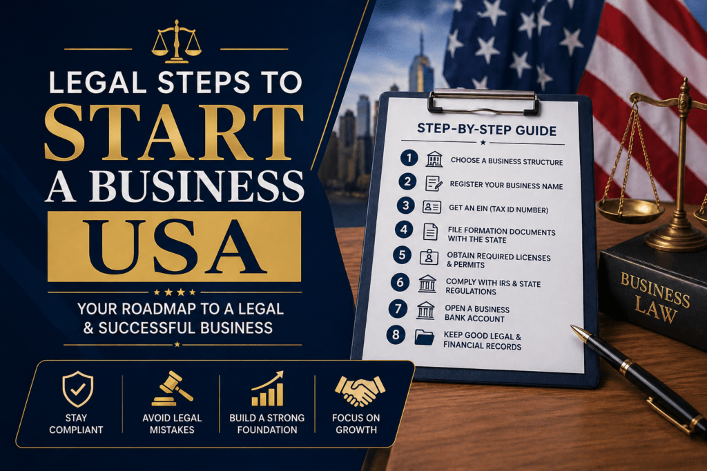 Legal Steps to Start a Business USA