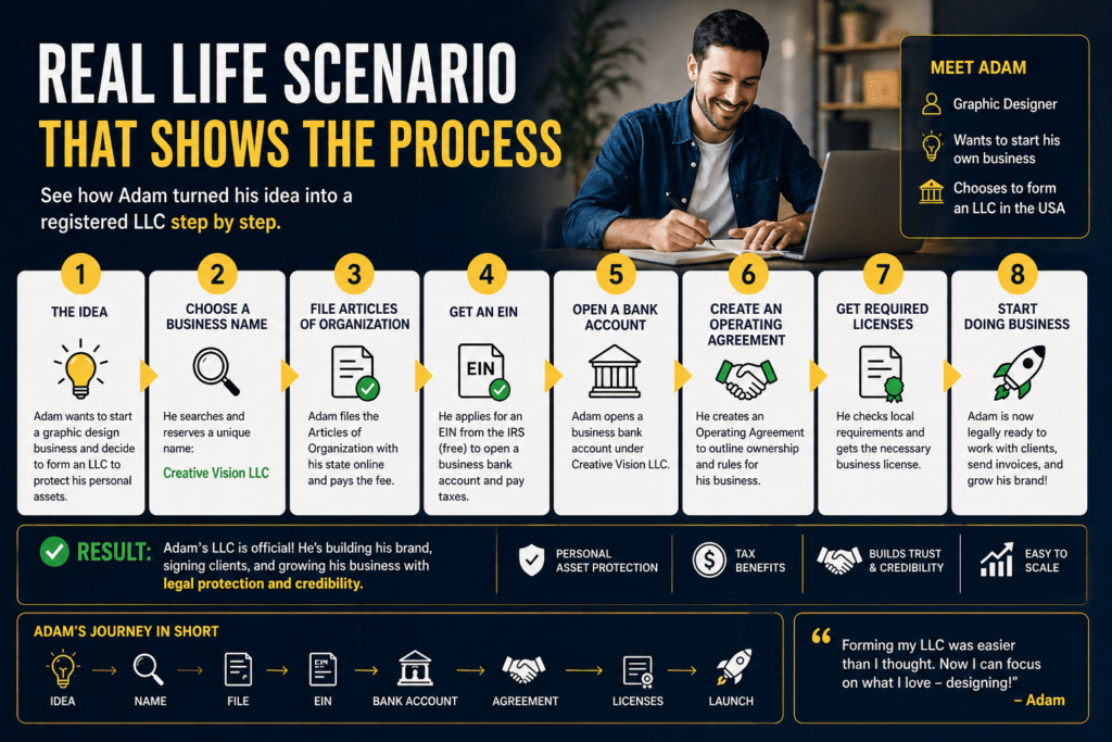 Real Life Scenario That Shows the Process