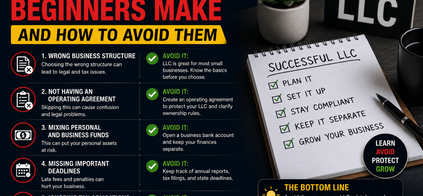 LLC mistakes beginners make and avoid