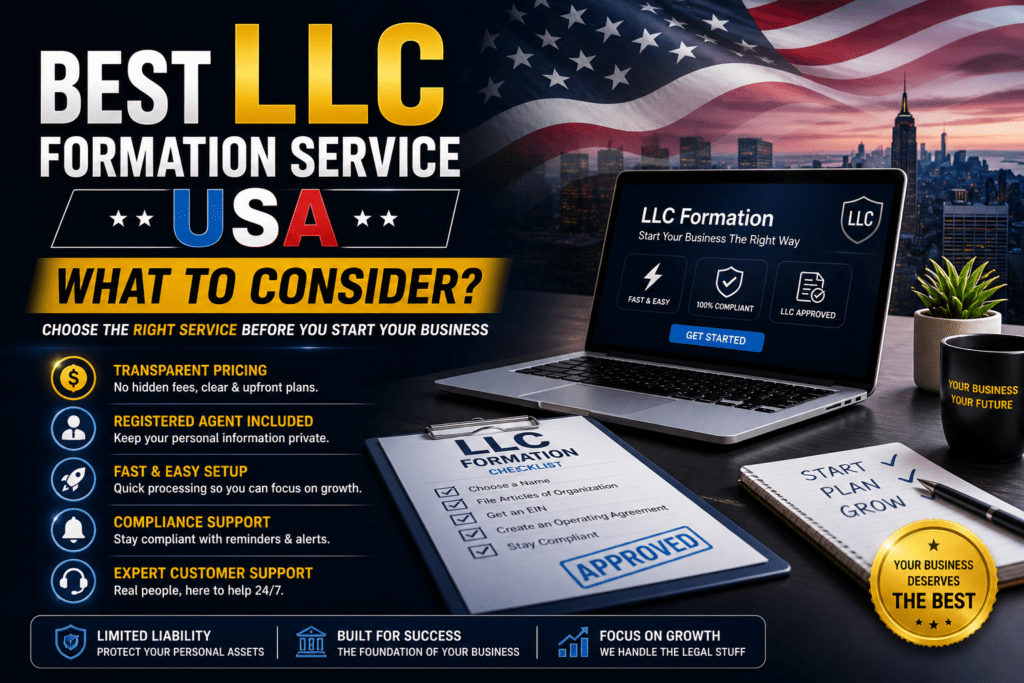 Best LLC Formation Service USA What to Consider
