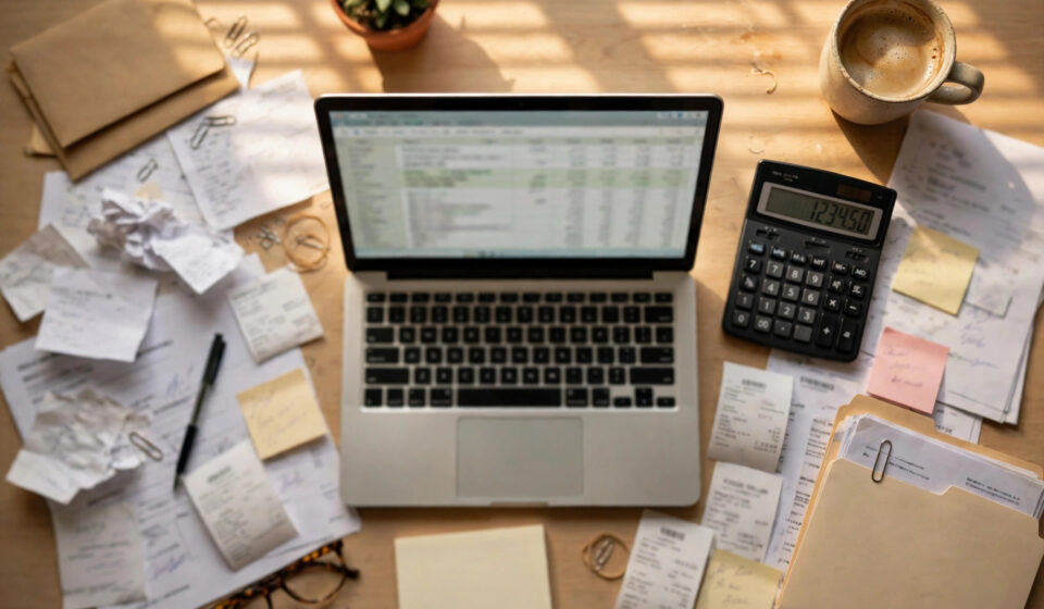 LLC vs S Corp: Which One Saves You More Tax in 2026? Small business owner comparing LLC vs S corp tax paperwork with a calculator and tax forms on a desk